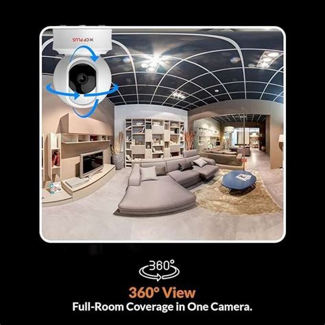 CP PLUS CP-E31Q Full HD Wi-Fi PT Camera with 360 degree View, 2-Way ...