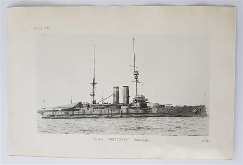 WW1 Battleship 1915 Photo Print HMS Dreadnought HMS Britannia by Cribb ...