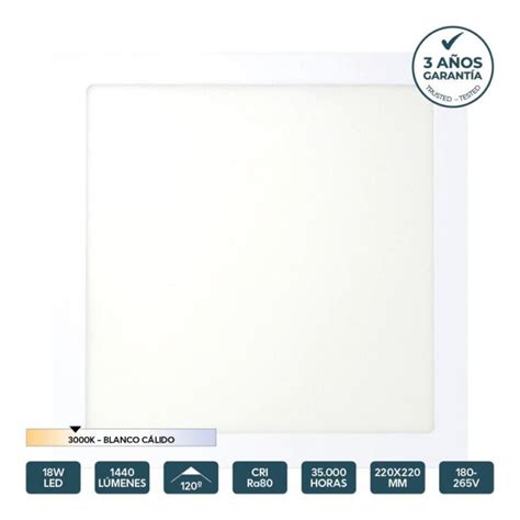 Comprar PLAFÓN LED 18W 3000K CUADRADO SUPERF. PANALIGHT