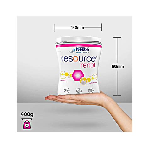 Nestle Resource Renal Vanilla Flavour 400g Jar - Cureka
