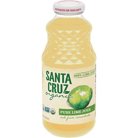 Santa Cruz Organic 100% Pure Lime Juice, 16 Fluid Ounces - Walmart.com