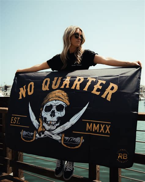 No Quarter Flag | No quarter, Cafe black, Pirate flag