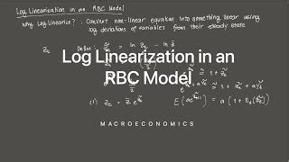 Image result for Log Linearization RBC Model
