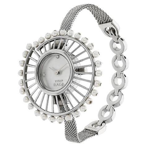 Buy Online Titan Quartz Analog Mother of Pearl Dial Stainless Steel ...
