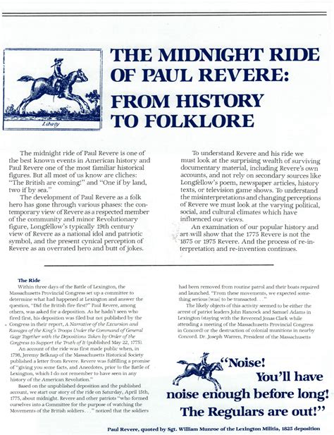 Midnight Ride Of Paul Revere Poem