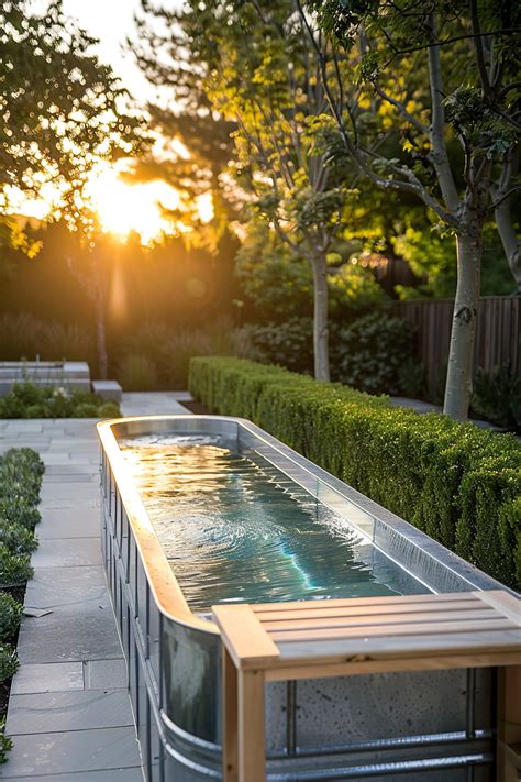 Rustic Seating Projects for Stock Tank Pools | Stock tank pool, Tank ...