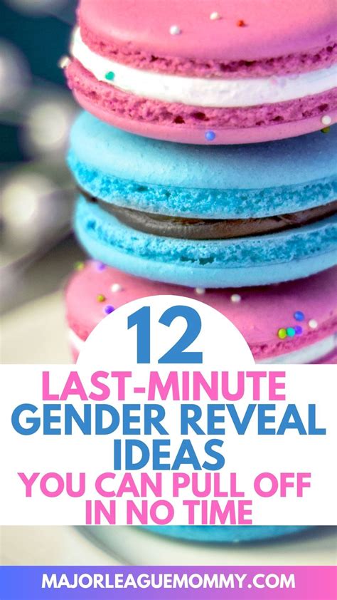 12 easy and fun last minute gender reveal ideas – Artofit