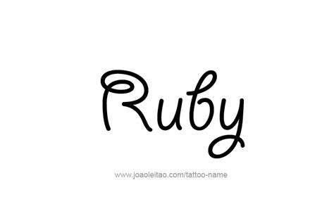 Image result for Ruby Name Design