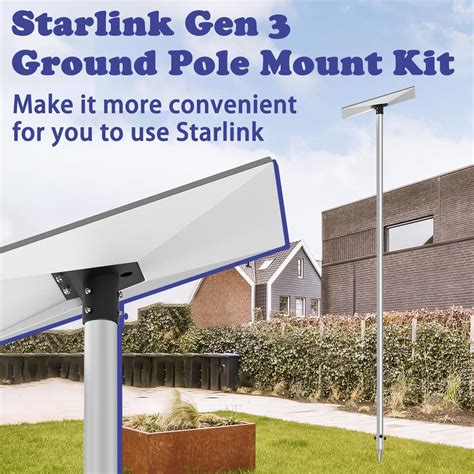 9ft Starlink Gen 3 Pole Mount Kit, Starlink Ground Liberia | Ubuy