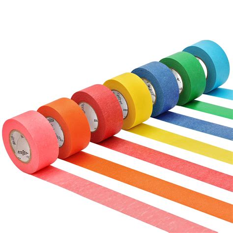 Colored masking tape top