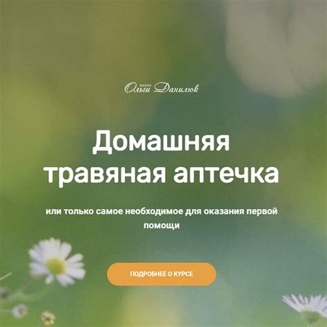 [Ольга Данилюк] Домашняя травяная аптечка (2022) | InfoShopik
