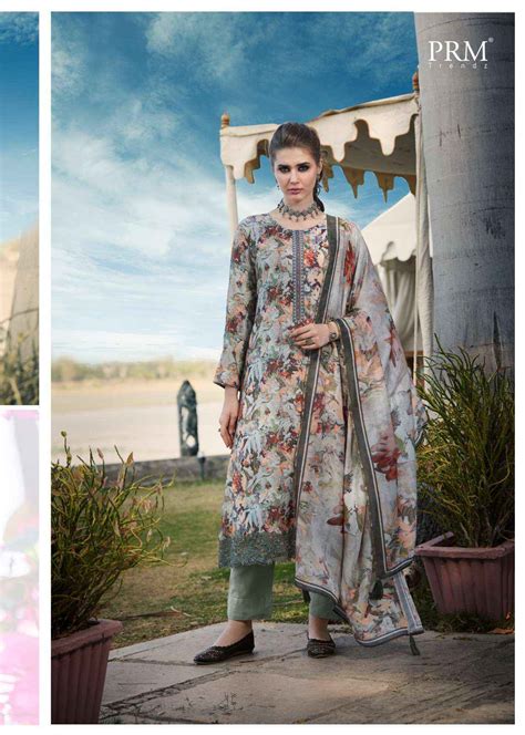 PRM TRENDZ INAAYA MUSLIN SILK DIGITAL PRINT WITH FANCY WORK SUIT