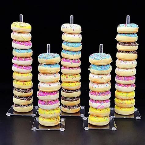 Acrylic Stand - Acrylic donut stand party decor Fabricators from Mumbai