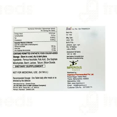 Imporous Tablet 10 - Uses, Side Effects, Dosage, Price | Truemeds