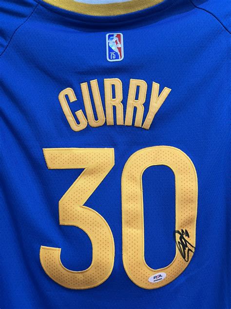 Charitybuzz: Steph Curry Signed NBA 75th Anniversary City Edition Jersey