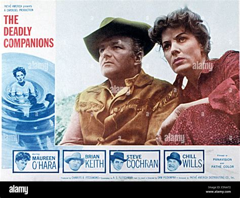 THE DEADLY COMPANIONS, Brian Keith, Maureen O'Hara, 1961 Stock Photo ...
