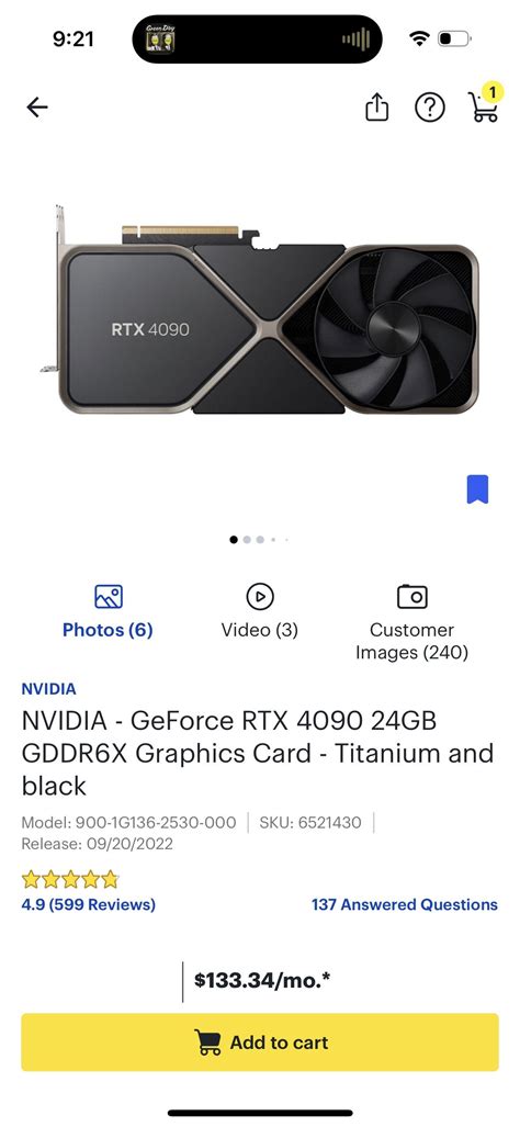 4090 FE back in stock at Best Buy : r/nvidia