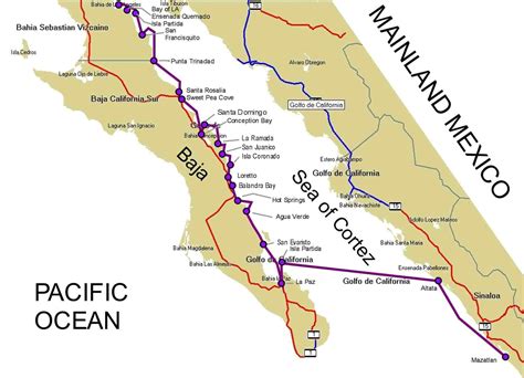 Map sea of cortez