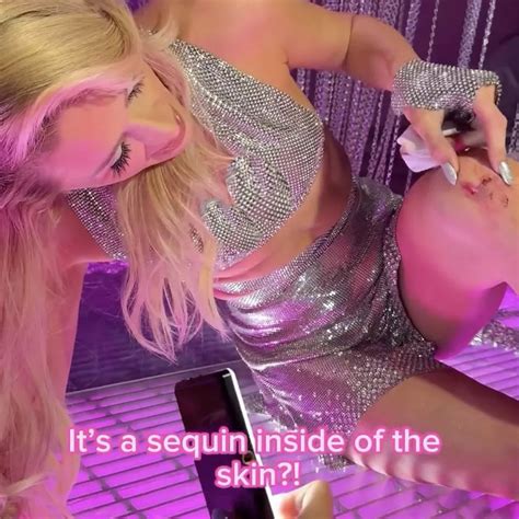 Paris Hilton bleeds glitter while making 'Bad Bitch Academy' music video