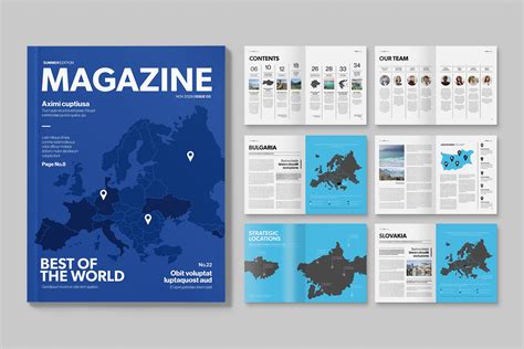 Travel Magazine Template [Indesign, INDD] - BrandPacks