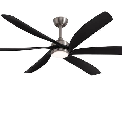 Antoine Modern Low Profile 64-in Nickel with Abs Blades Color-changing ...