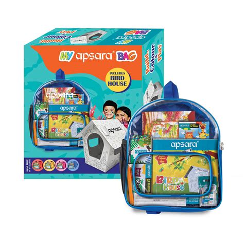 Apsara My Bag Kit, All-in-one Kit for Children, Premium 8 Color Pencils ...