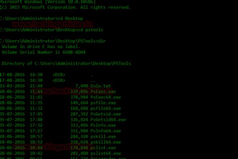 Remote Windows PC Enumeration using PSTools - Hacking Articles