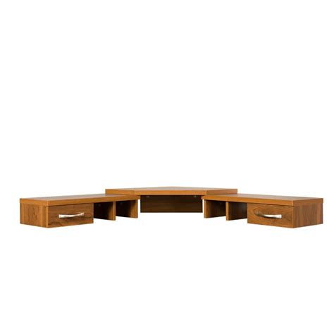 Corner Desk with Monitor Platform, Keyboard Shelf India | Ubuy