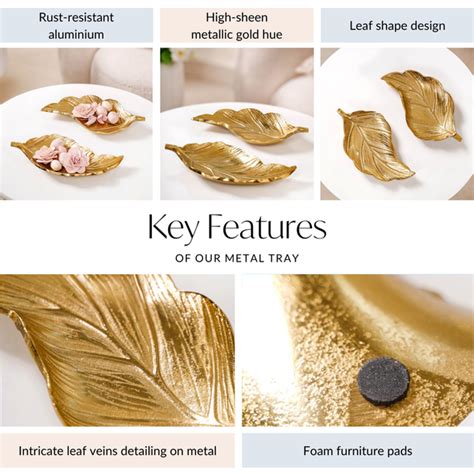 Set Of 2 Decorative Leaf Trinket Tray Online - Premium Trinket Tray ...