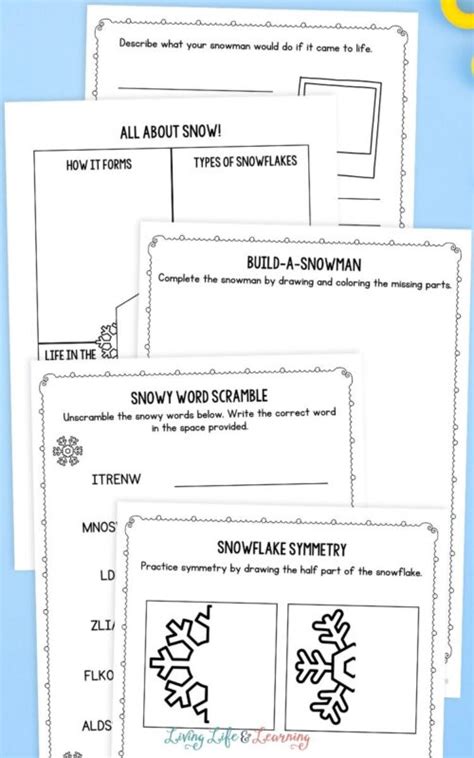 Snow Worksheet 的图像结果