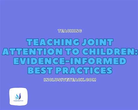Teaching Joint Attention to Students with Autism best practice