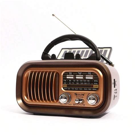 Vintage Solar Radio With USB/DC Power Vintage Wooden Receiver With AM ...