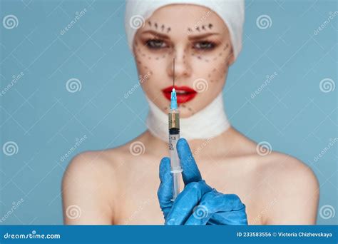 Woman Aesthetic Facial Surgery Clinic Body Care Studio Lifestyle Stock Photo - Image of medicine ...