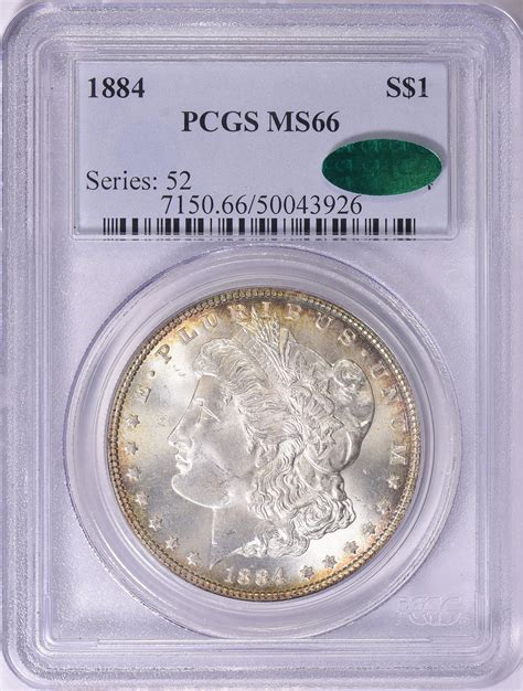 1884 Morgan Silver Dollar PCGS MS-66 (CAC Green) (Toned) (Item 1724895 ...