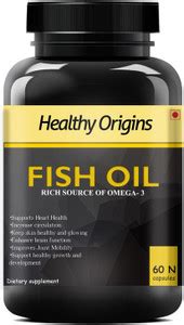 Healthy Origins Fish Oil (Triple Strength) Omega 3 with EPA 360 mg DHA ...
