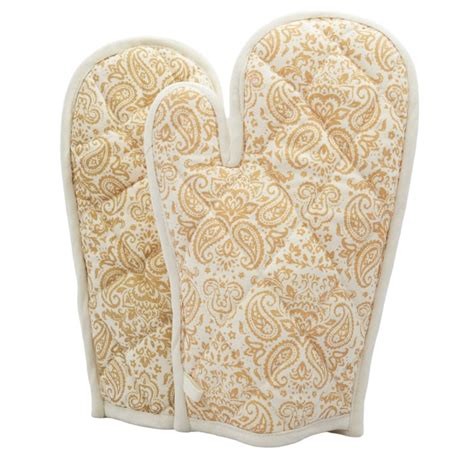 Buy SWAYAM HTG Set of 2 Paisley Print Cotton Gloves from Swayam at just ...