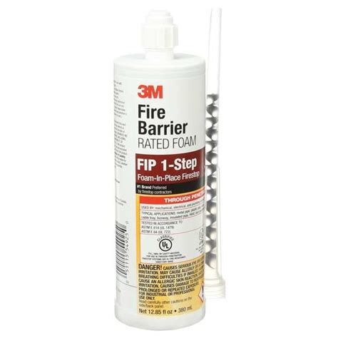 3M Fire Barrier Sealant, Foam, 12.85 oz, PK6 FIP 1-STEP | Zoro