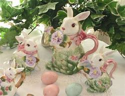 Image result for Bunny Tea Cup Set