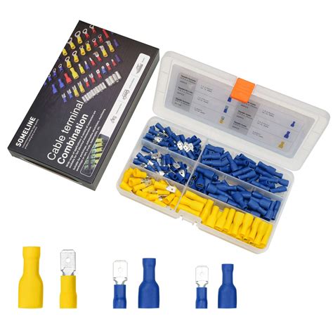 Buy Male Female Spade Terminal Electrical Butt Splice Terminals Wiring ...