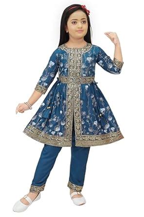 Buy Jy Traders Cotton, Printed & Embroidered Kurta Pyjama Set for Girls ...