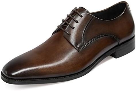 Buy GIFENNSE Mens Dress Shoes Oxford Lace Up Handmade Leather Classic ...