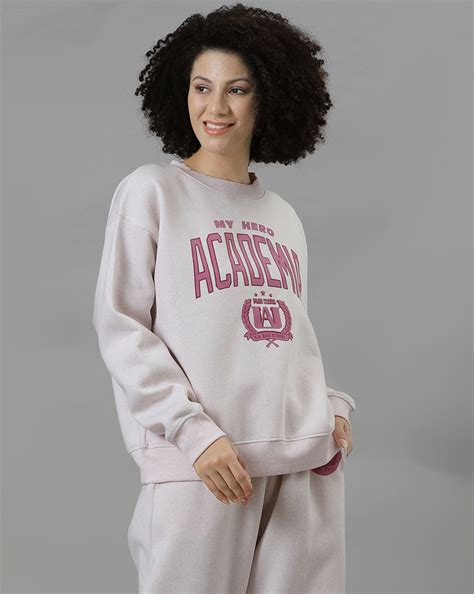 My Hero Academia Printed Relaxed Fit Sweatshirt For Women – Free Authority