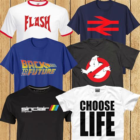 Iconic 80s Logos and Slogan T-shirts - 80s Heaven