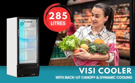 ROCKWELL RVC300B Single Glass Door Visi Cooler