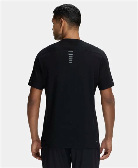 Buy Super Combed Cotton Blend Solid Round Neck Half Sleeve T-Shirt with ...