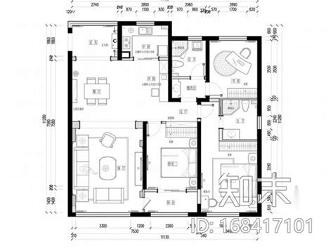 [杭州]140平米欧式风格三室两厅室内装修图（含效果）施工图下载【ID:168417101】_知末案例馆