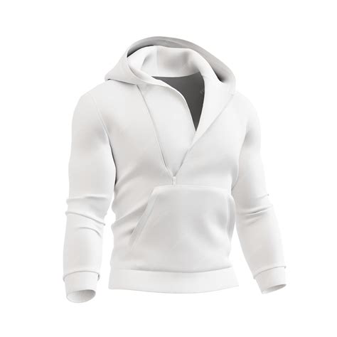 A men's hoodie image isolated on a white background | Premium Photo