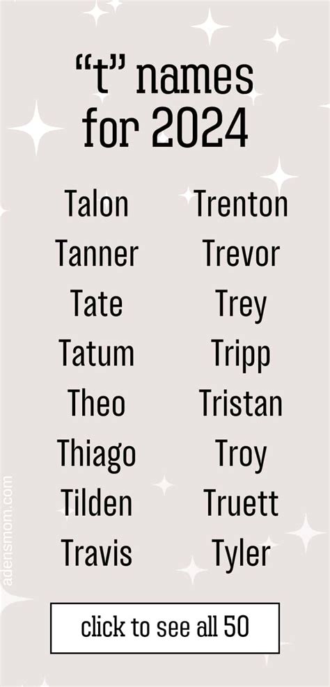 Boy Names that Start with T (50 Cool Ideas for 2024) (2025)