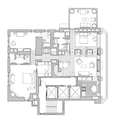 open plan navy kitchen living room