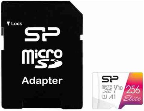 Silicon Power SP256GBSTXBV1V20SP Elite 256 GB MicroSD Card Class 10 100 ...